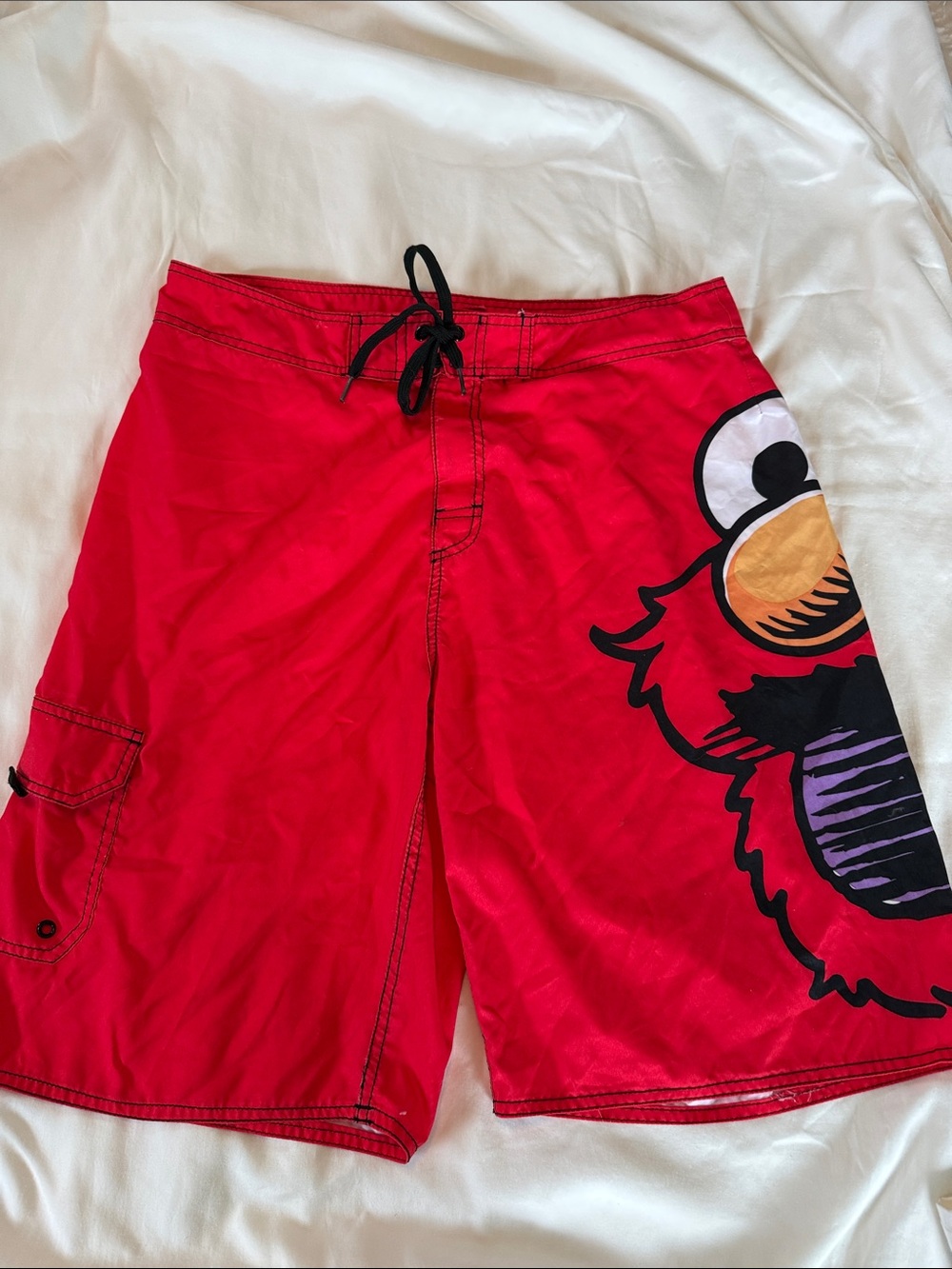 Sesame Street Red Elmo Men’s Swim Trunks